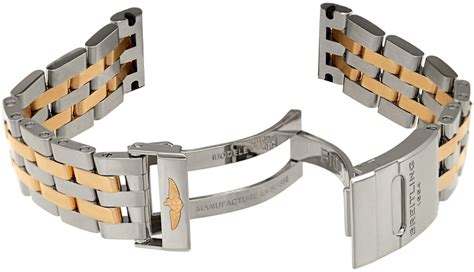 breitling steel gold bracelet|breitling leather strap 22mm.